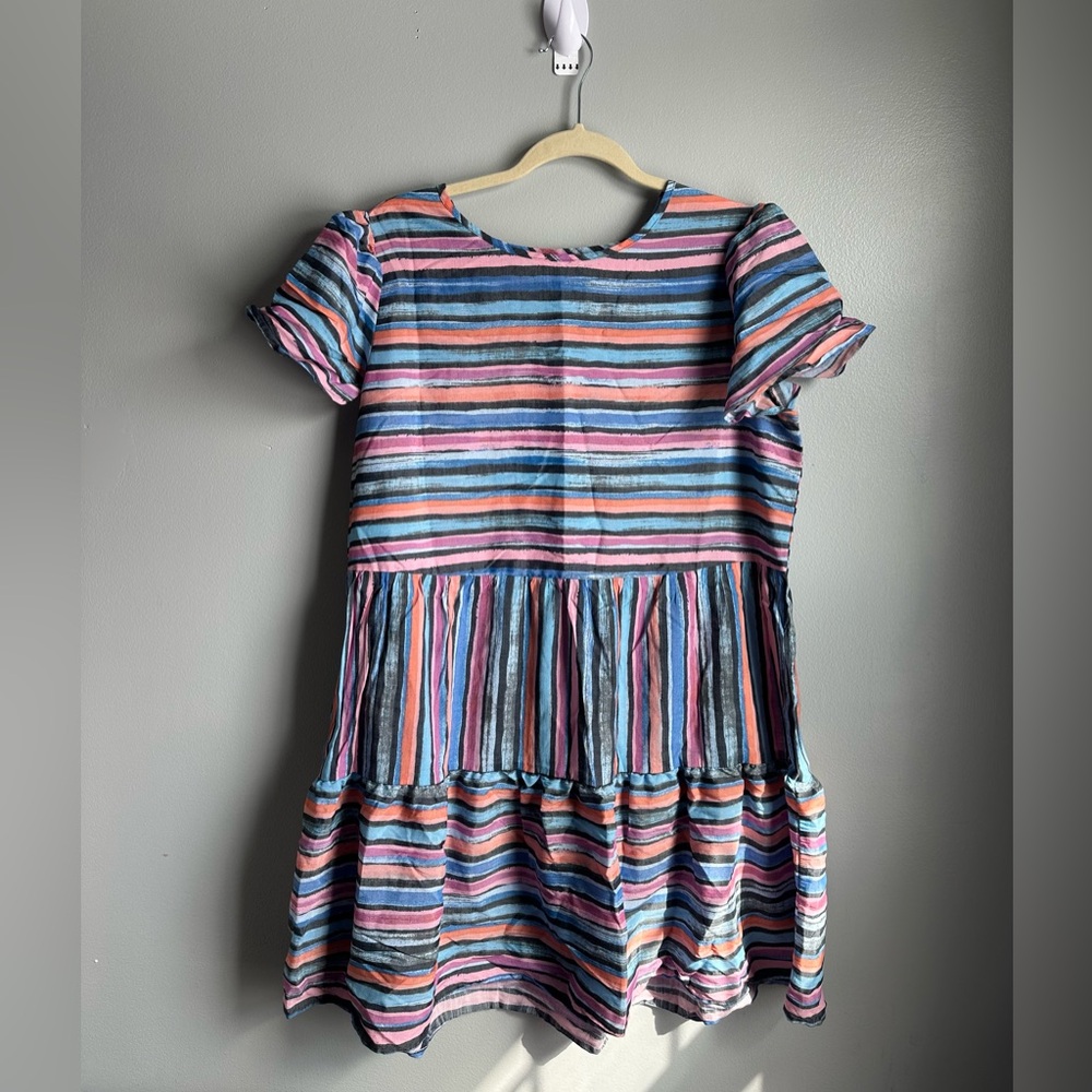 Time and Tru Multicolor Striped Mini Dress